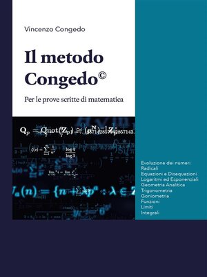 cover image of Il Metodo Congedo--per le prove scritte di matematica